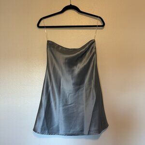 Wild Fable Blue Satin Tube Mini Dress